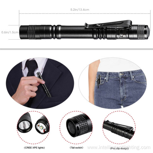 Clip Aluminium Alloy XPE Pen UV Flashlights